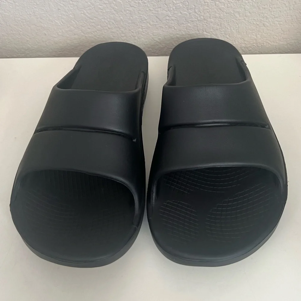 OOFOS | OOahh Sport Sandals Black Slides‎ Sz M10/W12
